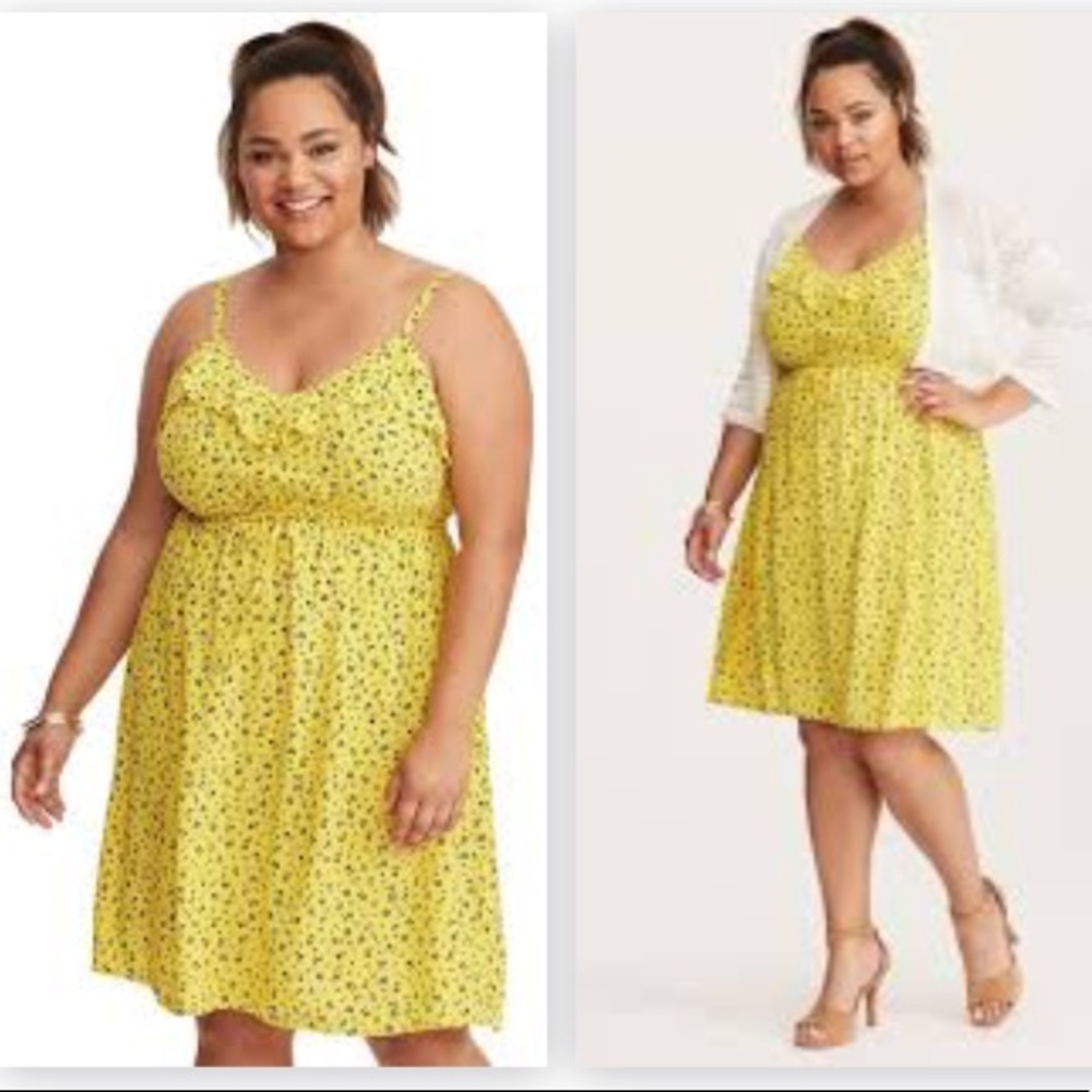 Torrid Ruffle Chalis Dress